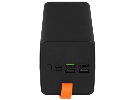 Внешний аккумулятор PERO PB10 60000 mAh, Li-Pol, output USB-C + 4 USB-A, черный